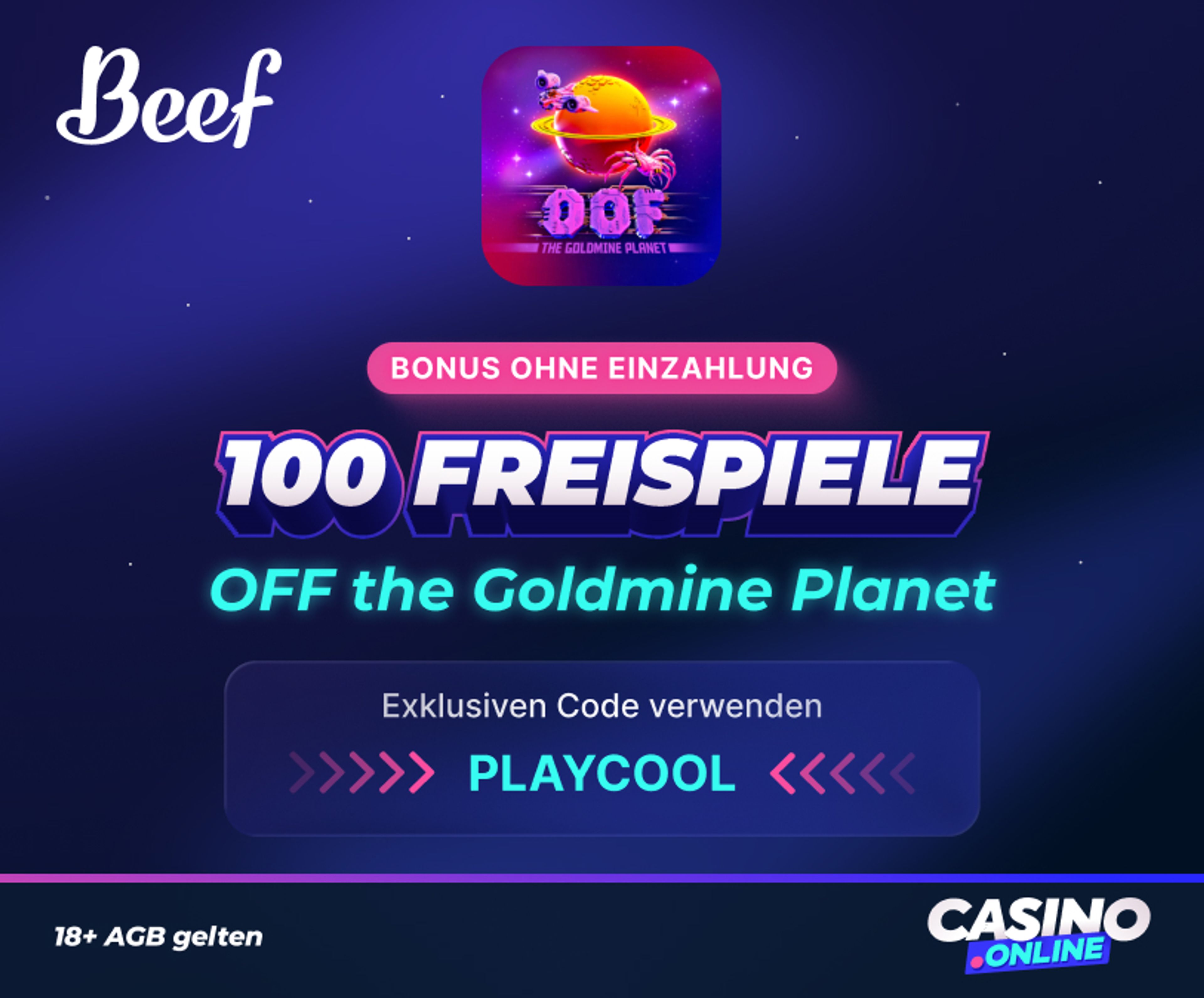 Beef Casino Free Spins ohne Einzahlung